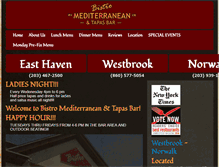 Tablet Screenshot of bistromediterraneanandtapasbar.com